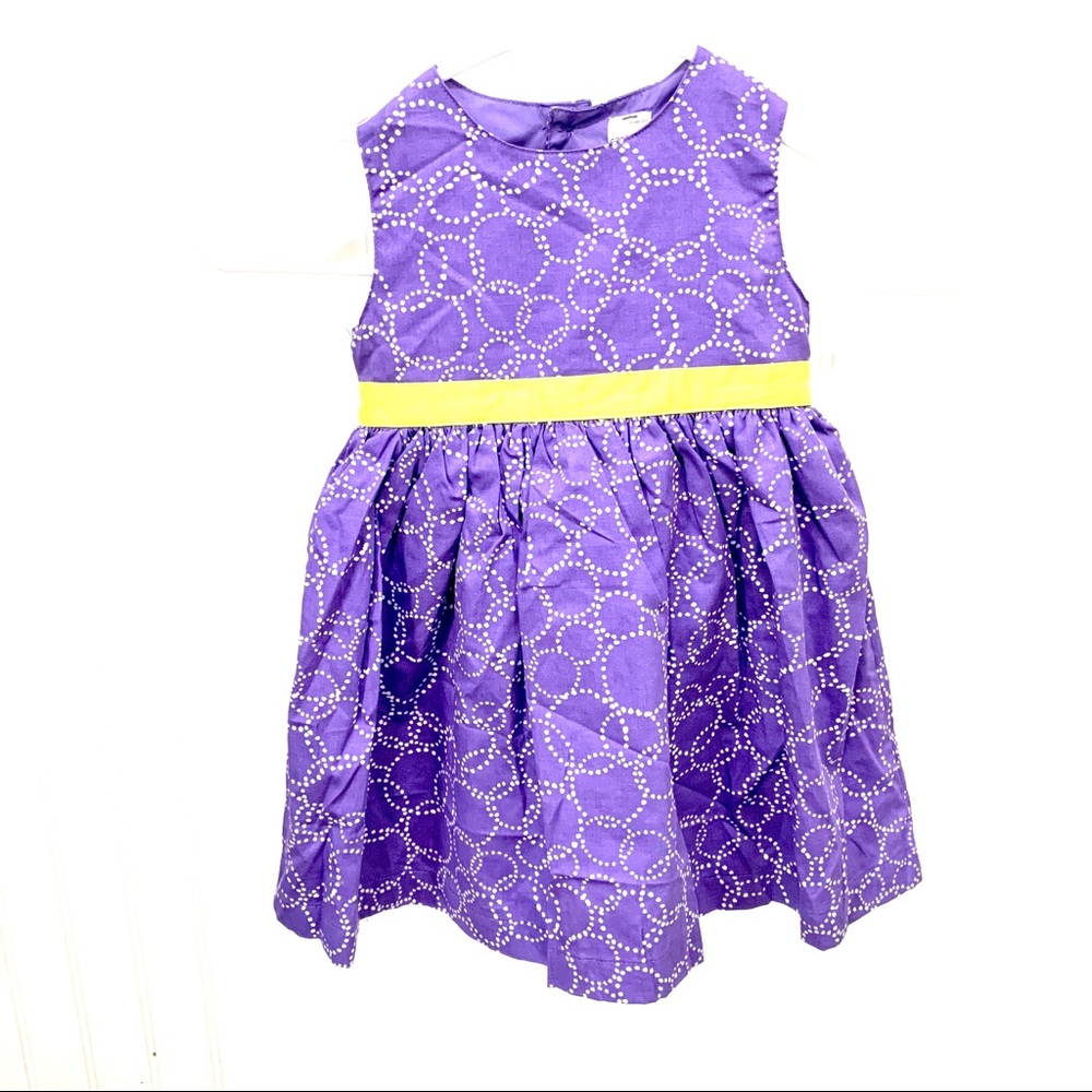 Carter's Sleeveless Dress Girls 24M Purple White